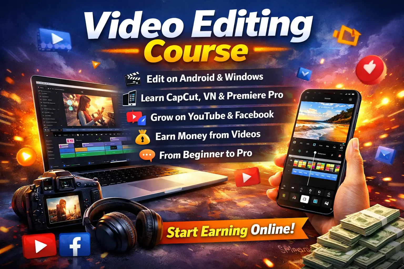 Video Editing Course (Android + Windows).